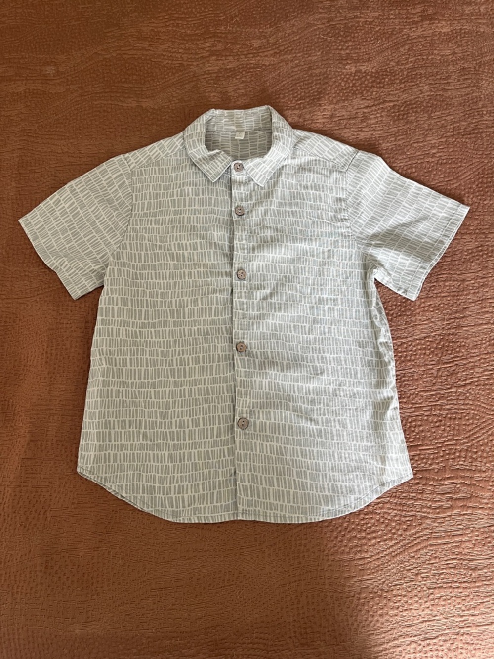 Rylee + Cru Patterned Short Sleeve Button Down Shirt